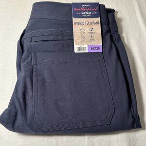Weatherproof Vintage Men's Hybrid Tech Pant 30X29 Blue Stretch Water Resistant